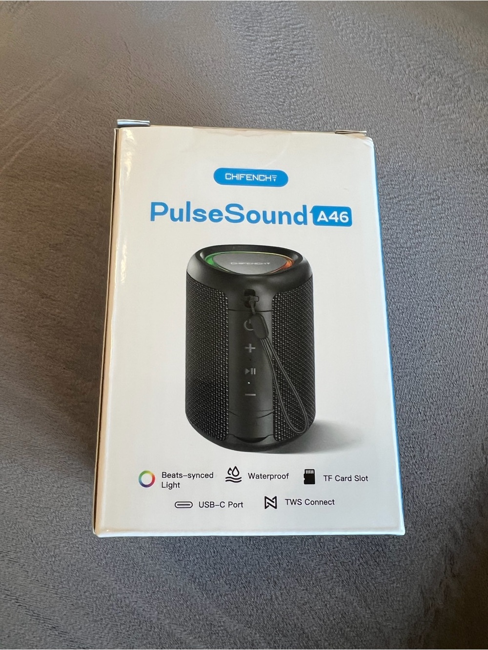 Chifench Pulsesound A46 Portable Bluetooth Speaker‎ Black Waterproof